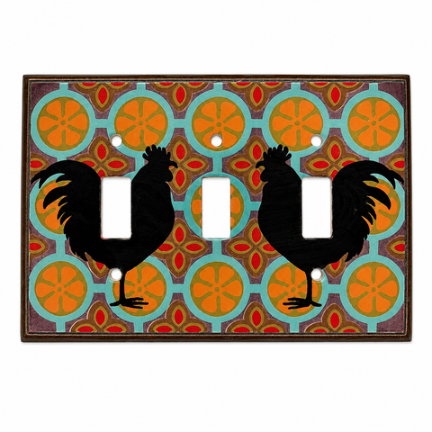 Retro Rooster Ceramic - 3 Toggle