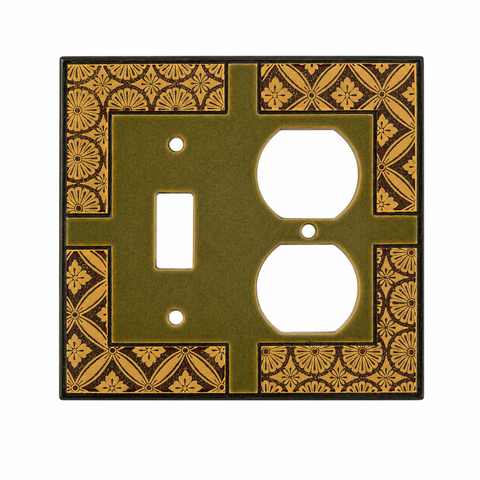 Kimono Green Ceramic - 1 Toggle/Duplex