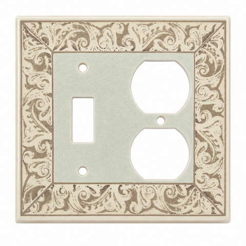 Cream and Light Brown Bordering
