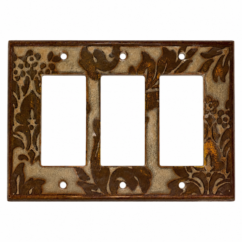 Damask Stone Ceramic - 3 GFI Rocker
