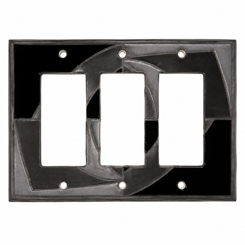 Black and Grey Shapes - 3 GFI Rockers
