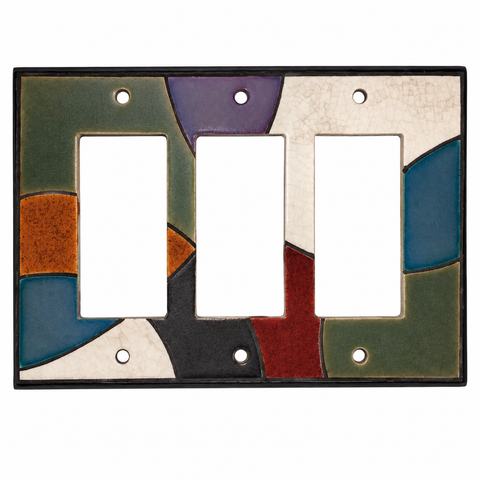 Multicolored Abstract - 3 GFI Rocker