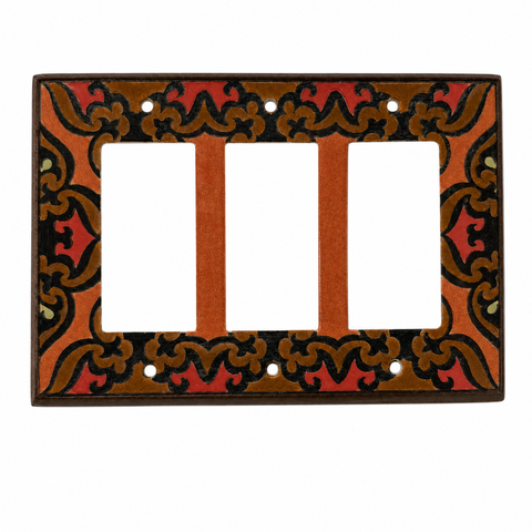 Rust Red Ceramic - 3 GFI Rocker