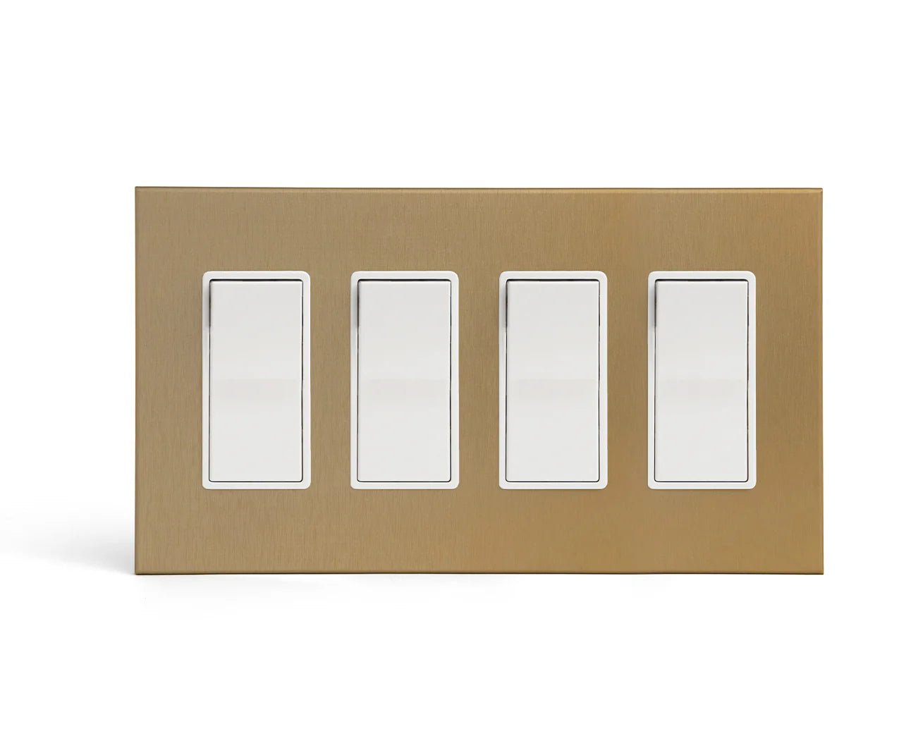 Suis 4 Rocker CleanPlate Gold - 4 GFI Rocker – Switch Hits