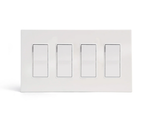 CleanPlate White - 4 GFI Rocker