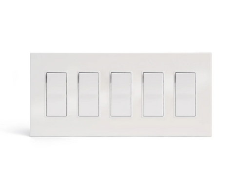 CleanPlate White - 5 GFI Rocker