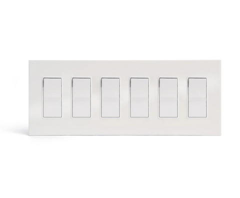 CleanPlate White - 6 GFI Rocker