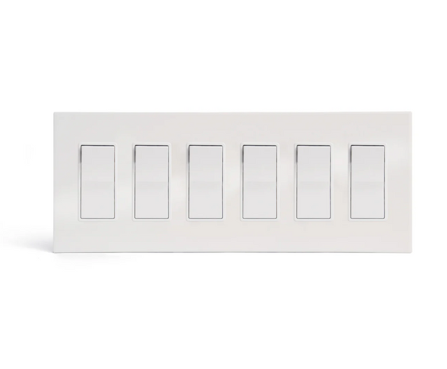 CleanPlate White - 6 GFI Rocker