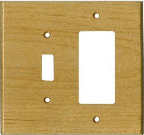 Alder Satin Lacquer - Single Toggle Switch Plates