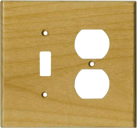 Alder Satin Lacquer - Single Toggle Switch Plates
