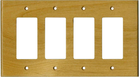 Alder Satin Lacquer - Single Toggle Switch Plates