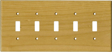 Alder Satin Lacquer - Single Toggle Switch Plates