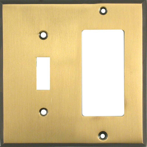 Antique Brass with Black Border