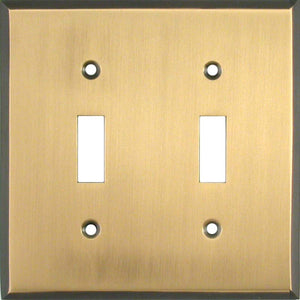 Antique Brass with Black Border