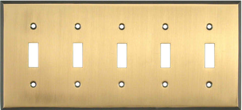 Antique Brass with Black Border