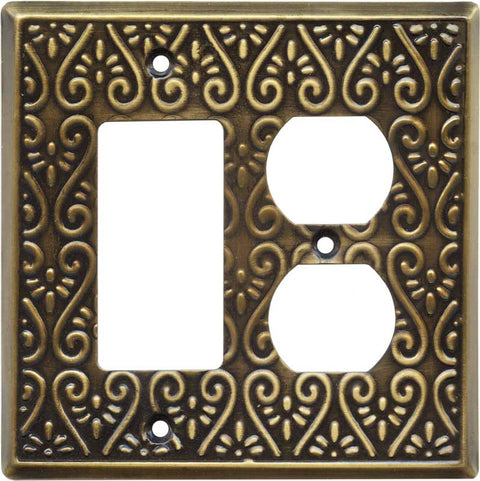 Filigree Antique Brass