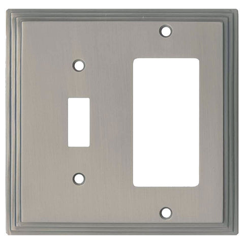 Art Deco Step Satin Nickel