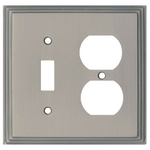 Art Deco Step Satin Nickel