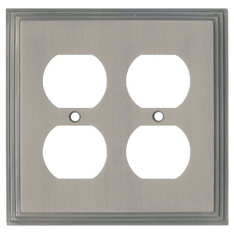 Art Deco Step Satin Nickel