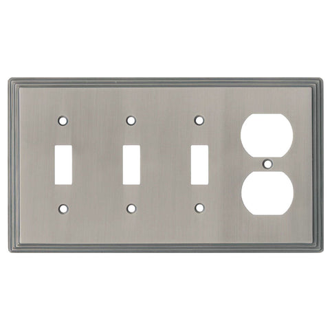 Art Deco Step Satin Nickel