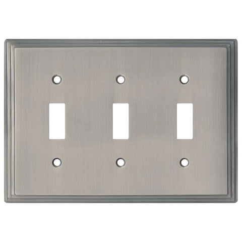 Art Deco Step Satin Nickel