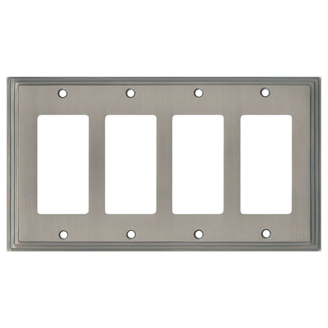 Art Deco Step Satin Nickel