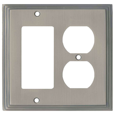 Art Deco Step Satin Nickel