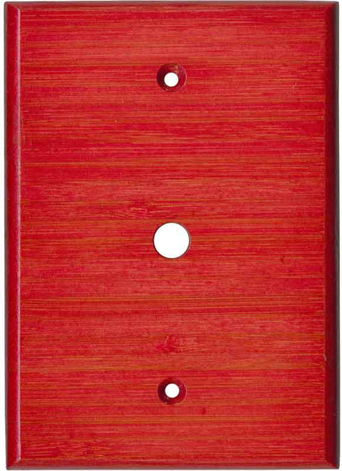 Bamboo Whipped Strawberry Red - 3 Toggle/1 Rocker GFCI Switch Covers