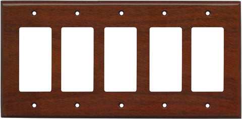 Bloodwood Satin Lacquer - Cable Wall Plates