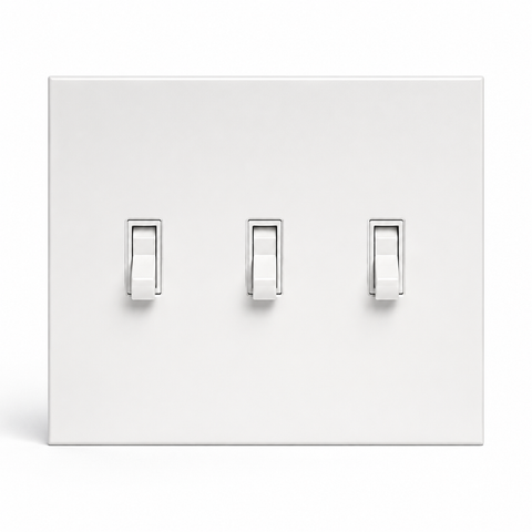 CleanPlate White - 3 Toggle
