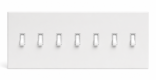 CleanPlate White - 7 Toggle