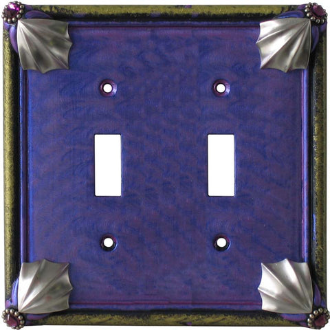Cleo Periwinkle Jade - Combination 1 Toggle/Outlet Cover Plates