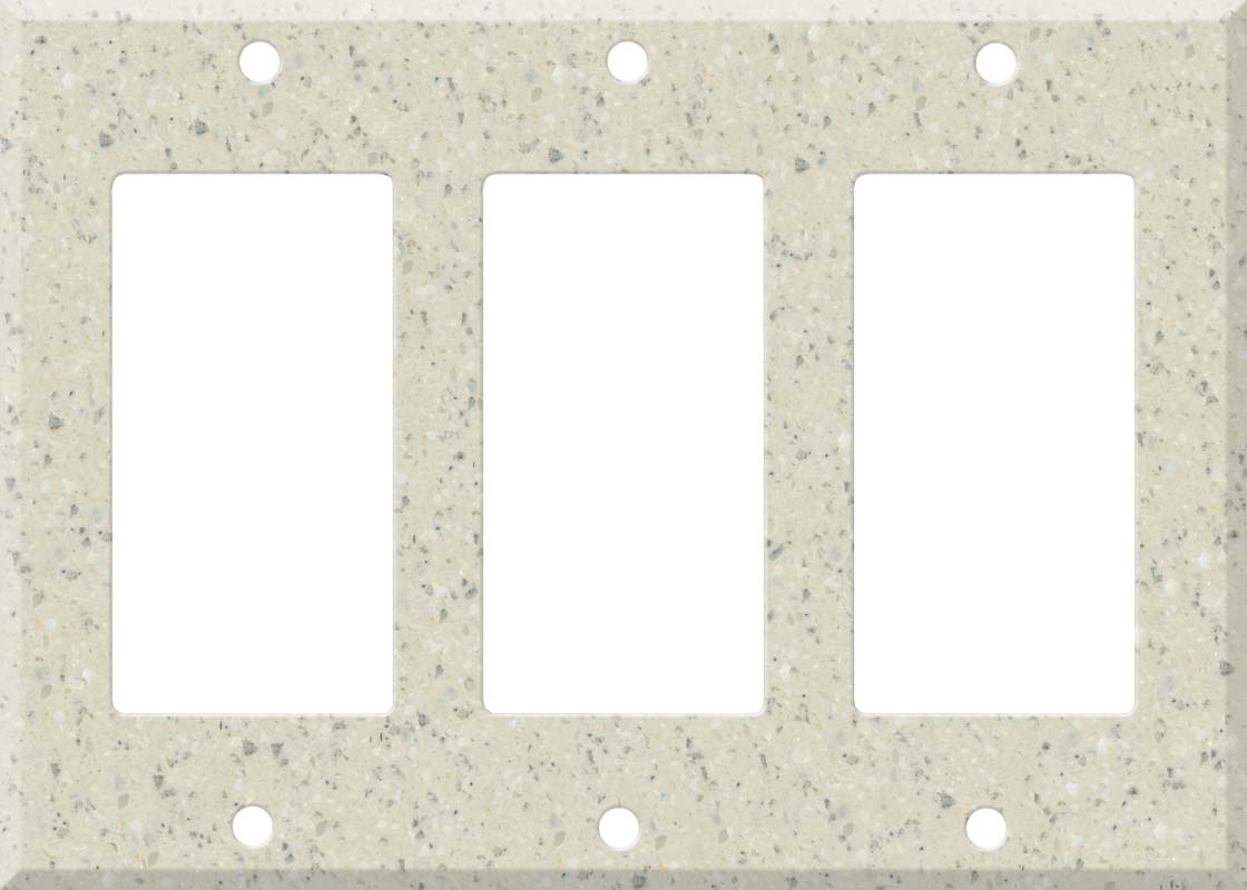 Corian Fossil - Triple Rocker GFCI Decora Switch Covers – Switch Hits
