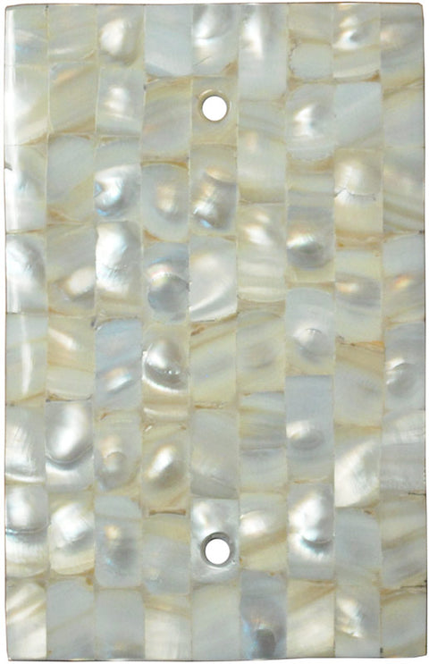 Straight Mother of Pearl - GFCI Rocker/Duplex Outlet Wall Plates