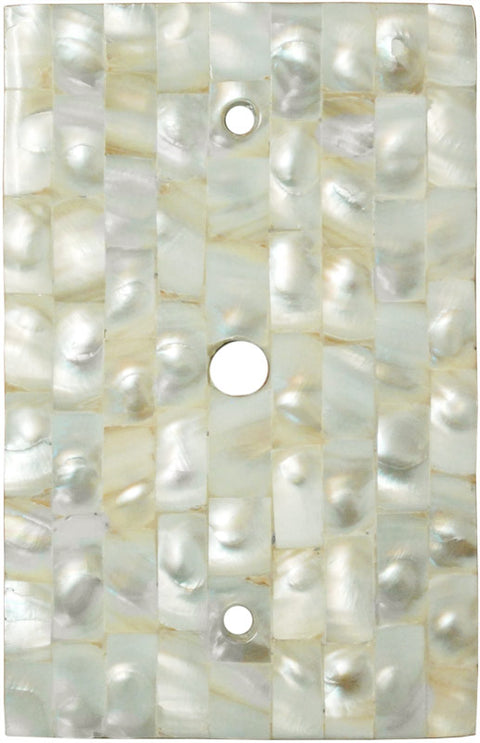 Straight Mother of Pearl - GFCI Rocker/Duplex Outlet Wall Plates
