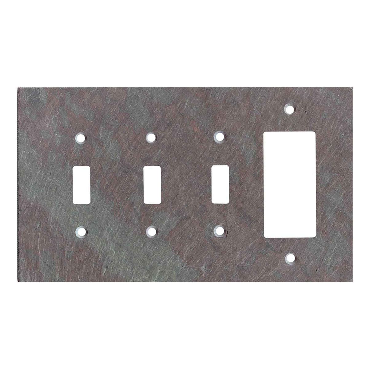 Single Rocker Vs Toggle Vermont Mottled Slate - 3 Toggle/1 Rocker GFCI Switch Covers – Switch Hits