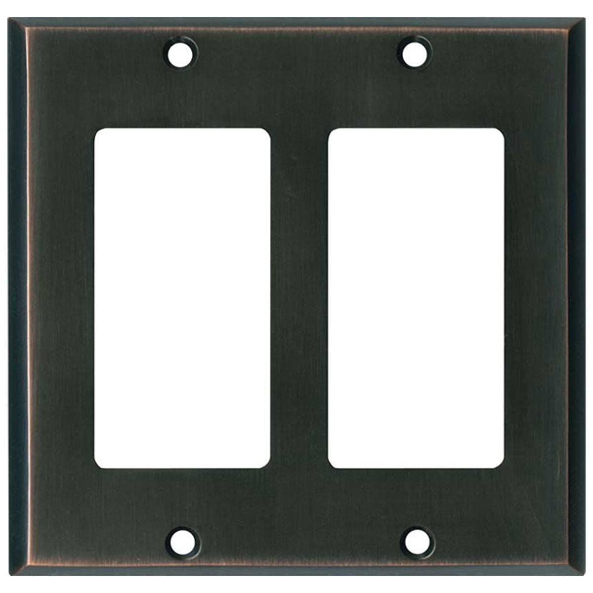 Premium 2 Gang Double GFCI Rocker Wallplates - Oil Rubbed Bronze ...