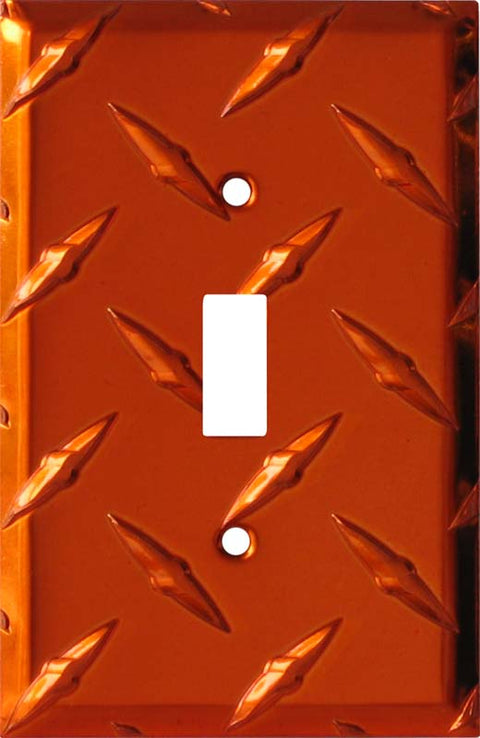 Polished Diamond Plate Tread Orange