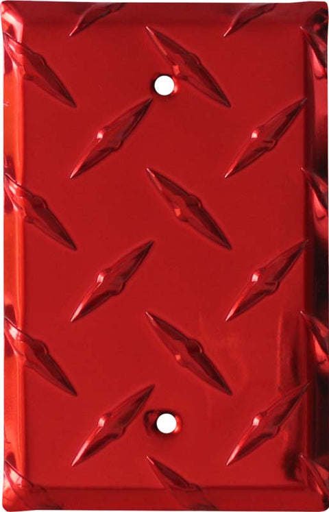 Polished Diamond Plate Tread Red