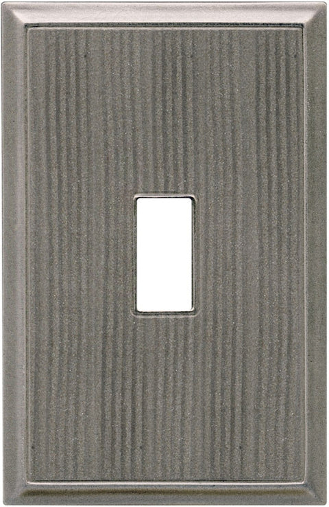 Wood Grain Brushed Nickel Cast Metal Magnetic