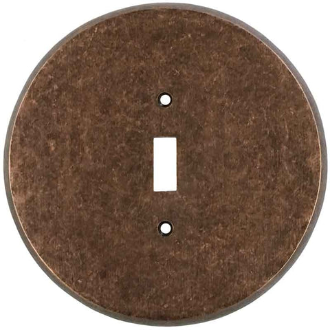 Round Mottled Antique Copper