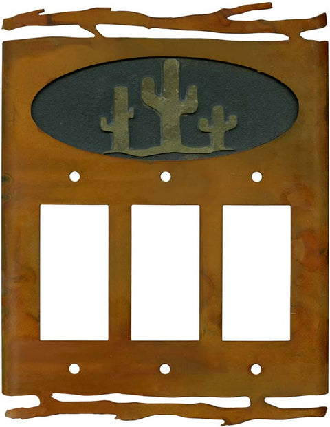 Rustic Cactus - Single Toggle Switch Plates