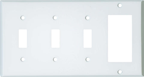 White Enamel - Cable Wall Plates
