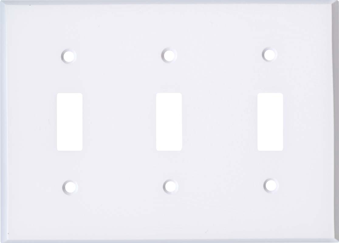 White Enamel 1 Toggle/Rocker Combination Switch Covers – Switch Hits